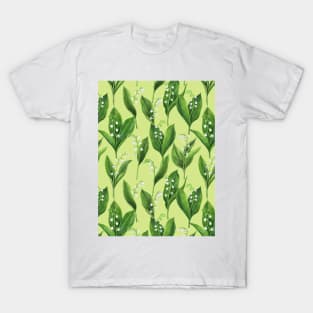 Lily of the valley on honeydew green T-Shirt